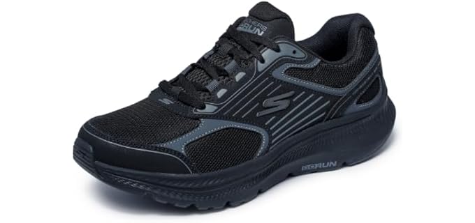Skechers Men's Go Run Consistent 2.0 Sneaker, Black/Black, 10 X-Wide