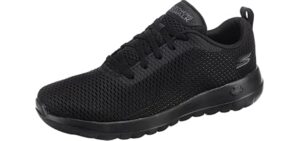 Skechers womens Go Joy 15601 Walking Shoe, Black, 7.5 Wide US