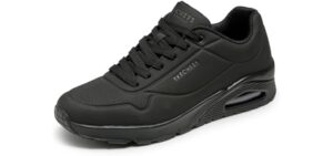 Skechers Men's Uno-Stand on Air Oxford, Black/Black, 13