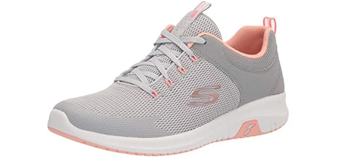 Skechers Women's Loving Life Memory Foam Fashion Sneaker, Gypk=Gray Pink, 6