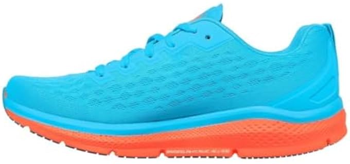Skechers Mens Go Run Ride 9 Sports Shoes Blue/Coral Size UK 8 EU 42