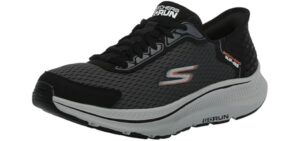 Skechers Men's Slip-Ins: Go Run Consistent 2.0 Empowered, Black/Charcoal, 11