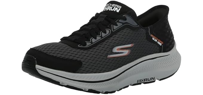 Skechers Men's Slip-Ins: Go Run Consistent 2.0 Empowered, Black/Charcoal, 11