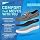 Skechers Women's Go Walk Lite - Isla Boat Shoe, Black/White, 8 Wide