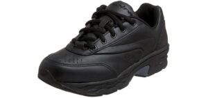Spira Women's Classic Leather Walking Shoe,Black/Black,7.5 W