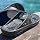 Telic Unisex Adult Energy Flip Flop, Midnight Black, 10 Women/9 Men | Pillow-Soft, Supportive, Lightweight, Waterproof, Shock-Absorbing - Perfect for Beach & Pool