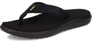 Teva Women's Voya Flip-Flop, Bar Street Black, 7