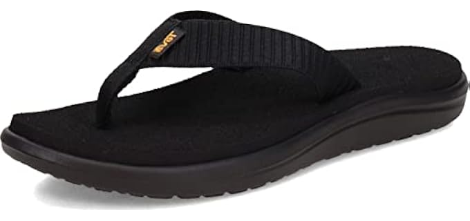 Teva Women's Voya Flip-Flop, Bar Street Black, 7