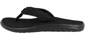 Teva Men's Voya Flip, Brick Black, 10 M US | Voya Flip Flop