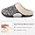 ULTRAIDEAS Women's Indoor Bedroom Slipper with Memory Foam, Gift for Women, Wool-Like House Shoe with Anti-Skid Rubber Sole for Ladies (8.5, Grey)