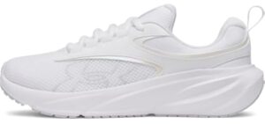 Under Armour Women's Surge 5 Running Shoes, 100 White, 8