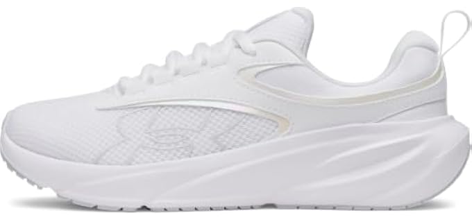 Under Armour Women's Surge 5 Running Shoes, 100 White, 8