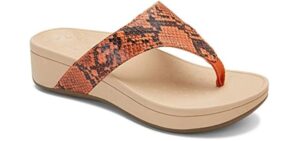 Vionic Pacific Naples - Women's Platform Sandal Clementine Snake - 11 Wide