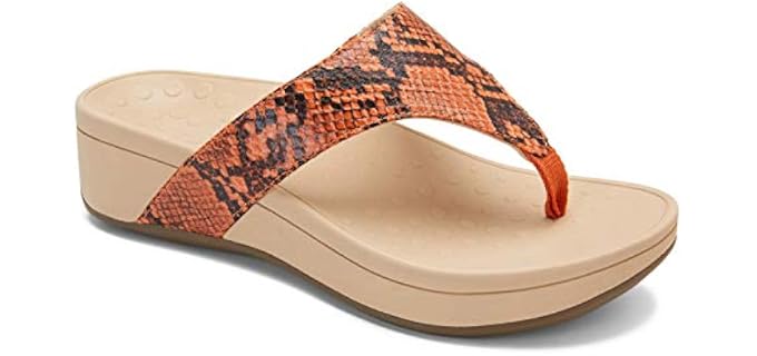 Vionic Pacific Naples - Women's Platform Sandal Clementine Snake - 11 Wide