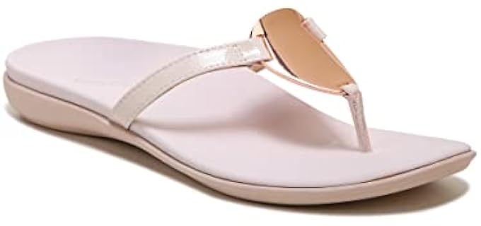 Vionic Raysa Women's Toe Post Supportive Sandal Peony - 7.5 Medium