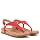 Vionic Women's Copal Kirra Fashionable Strappy Flat Sandals-Supportive Ladies Comfort Sandals Red Suede 10 Wide