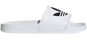 adidas Originals Men's Adilette Lite Shoe, FTWR White/core Black/FTWR White, 7 M US