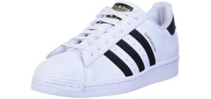 adidas Originals Women's Superstar Sneaker, White/Black/White, Size 9