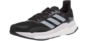 adidas,Mens,Solar Boost 21,Black/Halo Silver/Grey,6.5