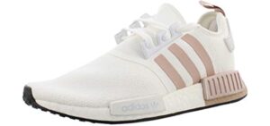 adidas Originals NMD R1 Womens Shoes Size 9.5, Color: White/Blush-White