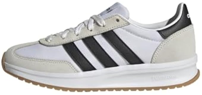 adidas Women's Run 70s 2.0 FTWR whiteCore Black/Grey one 10 US | Casual Shoes, Retro Running-Inspired, Cloudfoam Cushioning, Lace Closure, For Everyday Wear, Runs Big
