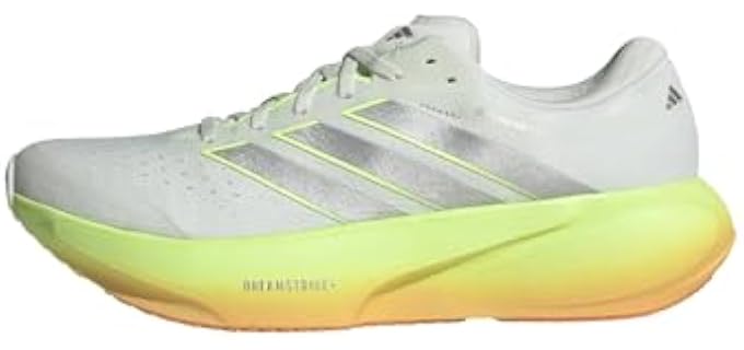 adidas Men's Supernova Rise 3 Running, Crystal Jade/Silver Metallic/Lucid Tangerine, 10.5