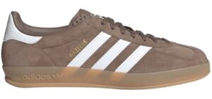 adidas Mens Gazelle Indoor Sneakers Shoes Casual - Brown, White - Size 11 M