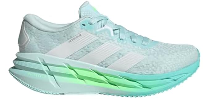 adidas Womens Adistar 4 Running Sneakers Shoes - Blue, Grey - Size 10.5 M