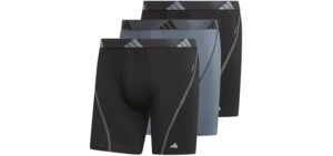 adidas Men's Performance Boxer Brief Underwear 3-Pack | Performance Mesh Fabric, Quick-Dry, Tag-Free Waistband, No-Ride-Up Legs, Sizes S Through 4XL, All-Day Comfort