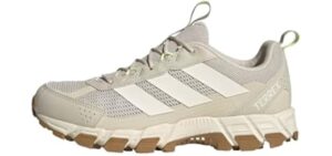 adidas Women's Terrex Rockadia Trail Running, AluminaOffWhiteWonderWhite, 7