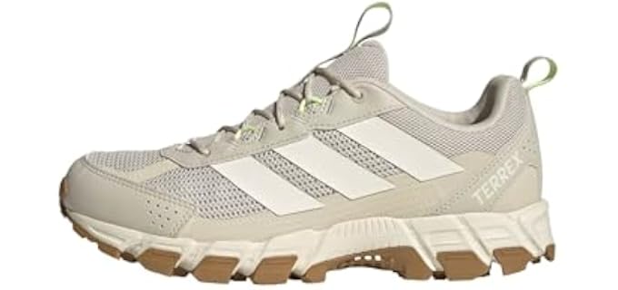 adidas Women's Terrex Rockadia Trail Running, AluminaOffWhiteWonderWhite, 7