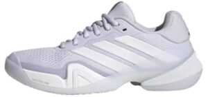 adidas Women's Barricade 14 Tennis, Frozen Purple/White/Aurora Ink, 8.5